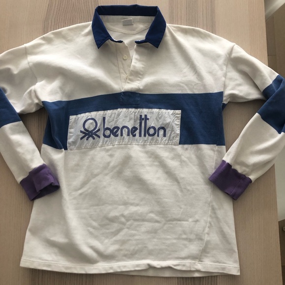 United Colors Of Benetton Other - Vintage 1980s Benetton rugby shirt